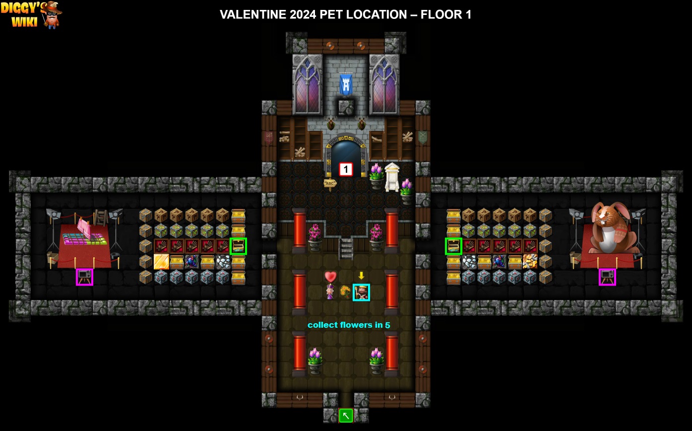 Valentine 2024 Pet Location Valentine 2024 Diggy's Adventure